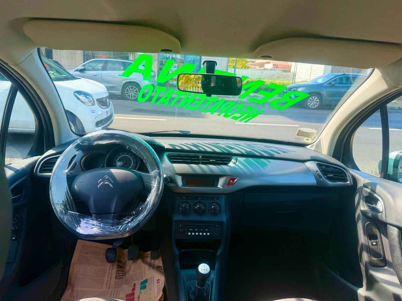 Citroen C3 1.0 BENZINA - ANNO 18.09.2014 - OTTIMA NEOPATENTATO