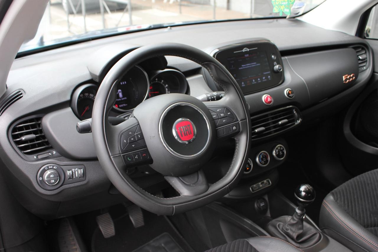 FIAT 500X 1.6 110CV S-DESIGN CITY 4X2 INTERNI VELLUTO/PELLE