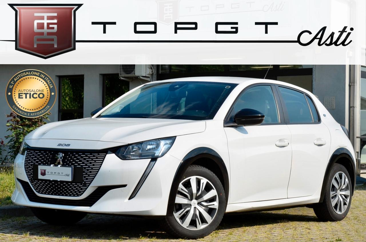 PEUGEOT E-208 ACTIVE PACK 100kW, UFF ITALIANA, TAGLIANDI PEUGEOT, APPLE ANDROID, PERMUTE