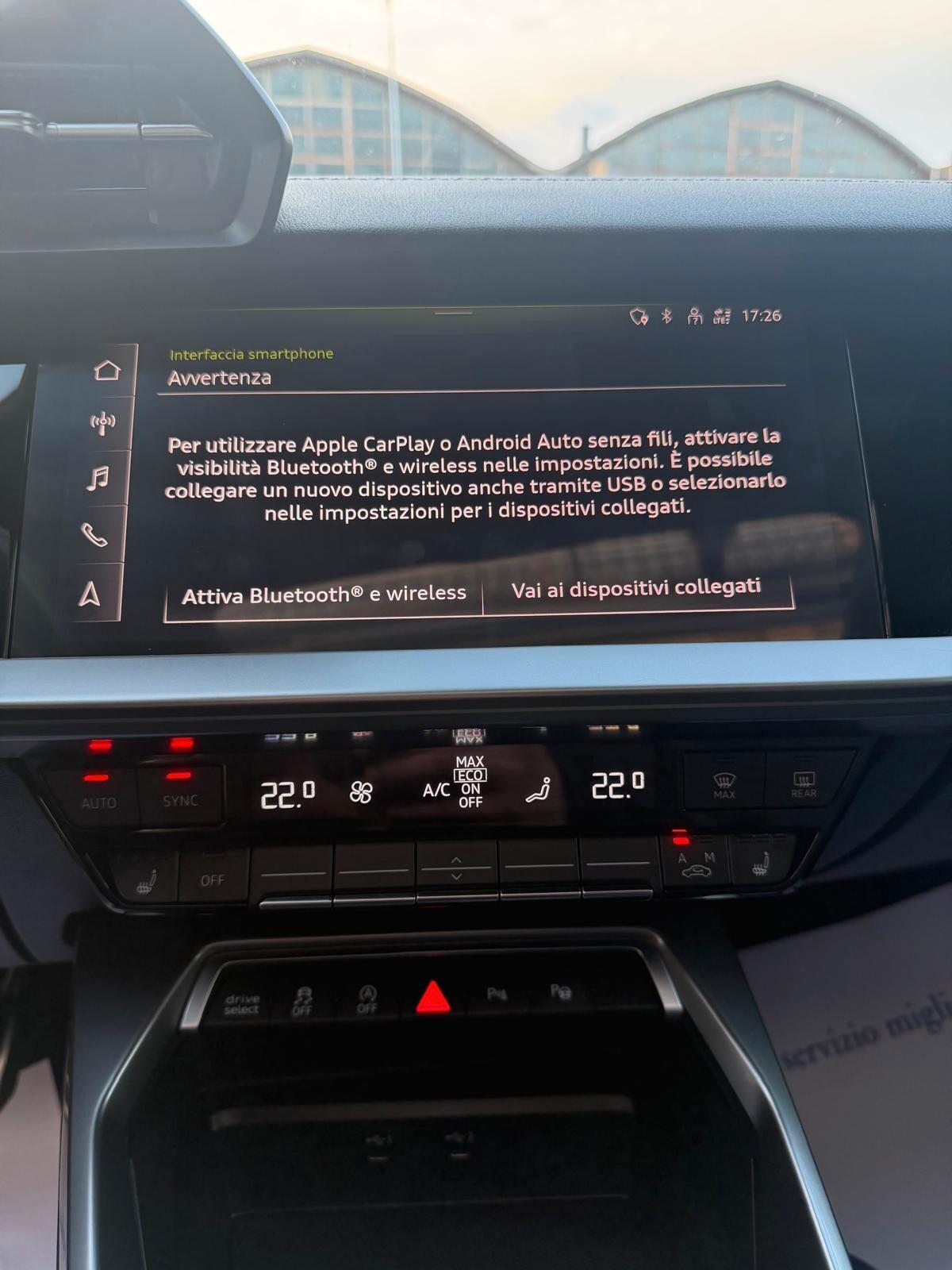 Audi A3 SPB 35 TDI S tronic line edition TETTO APRIBILE INTERNI PELLE E ALCANTARA S-LINE