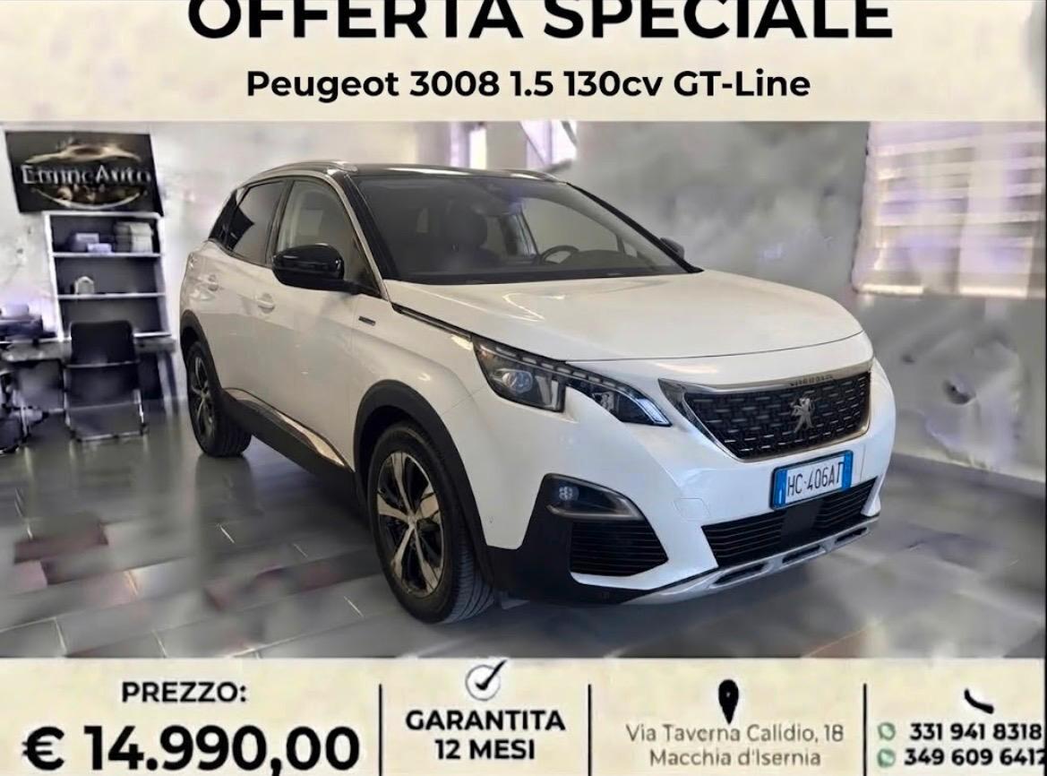 Peugeot 3008 BlueHDi 130 S&S EAT8 GT Line 2019