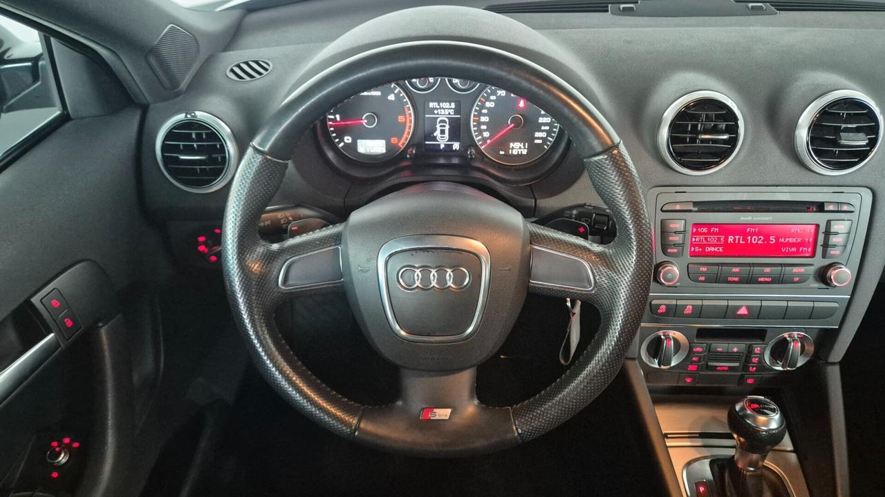 Audi A3 SPB 1.6 TDI 105 CV CR S tronic Ambition S line