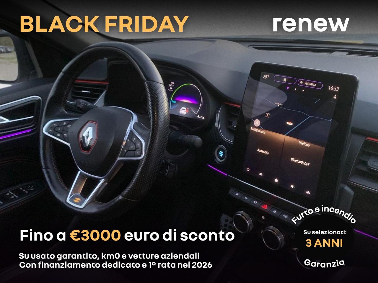 Renault Arkana 1.6 e-tech full hybrid r.s. line 145cv