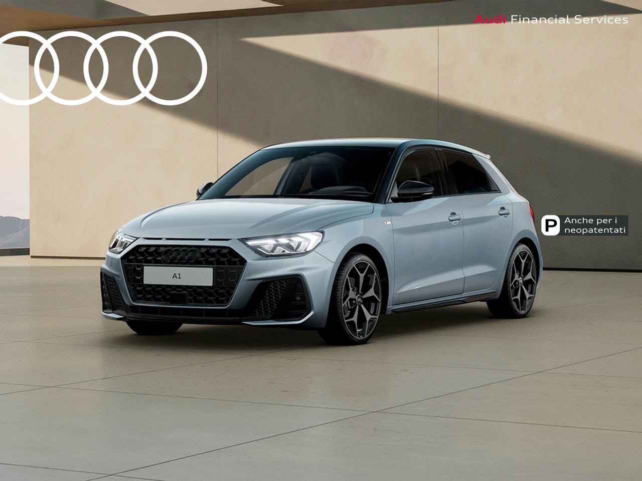 Audi A1 sportback 30 1.0 tfsi identity black 116cv s-tronic