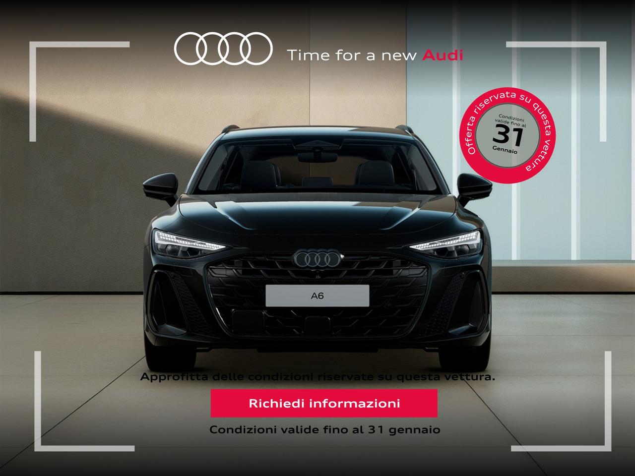 Audi A6 avant 2.0 tdi mhev + s line edition quattro 204cv s-tronic