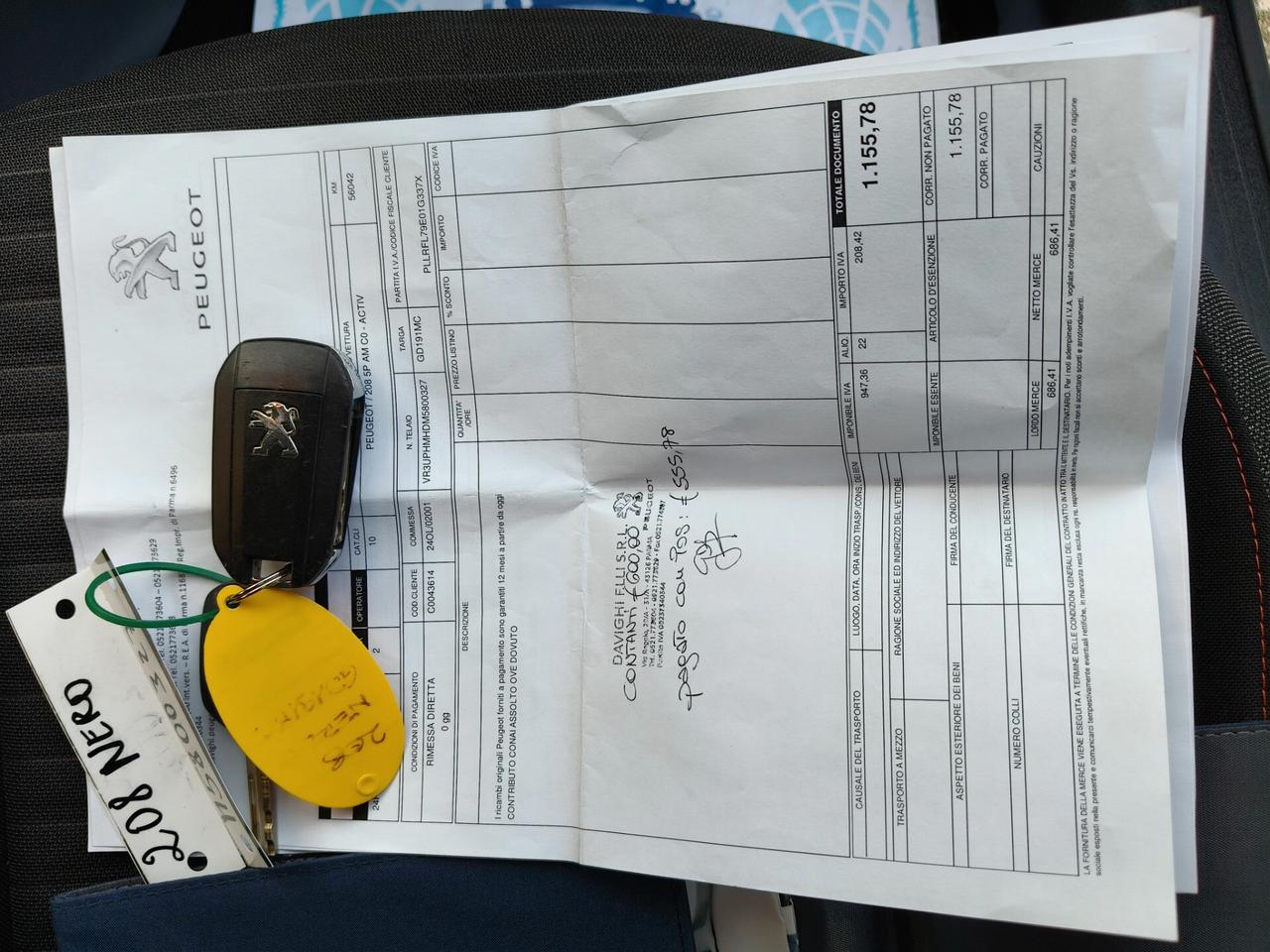 Peugeot 208 FULL OPTIONAL 2021 1,2 BENZINA