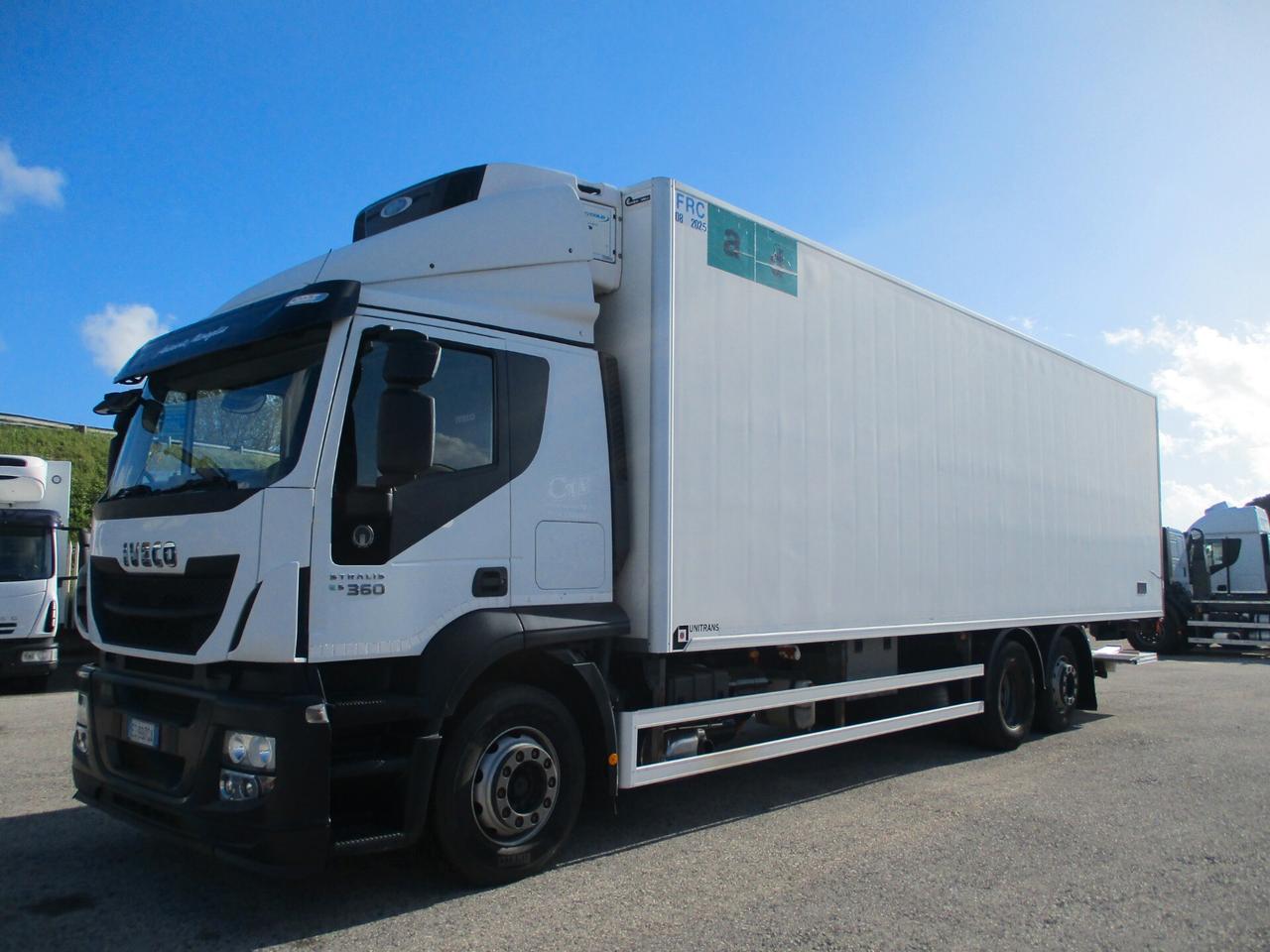 Iveco STRALIS 360 E5 FRIGO+SPONDA 9.60M 23P ATPFNA 08/28