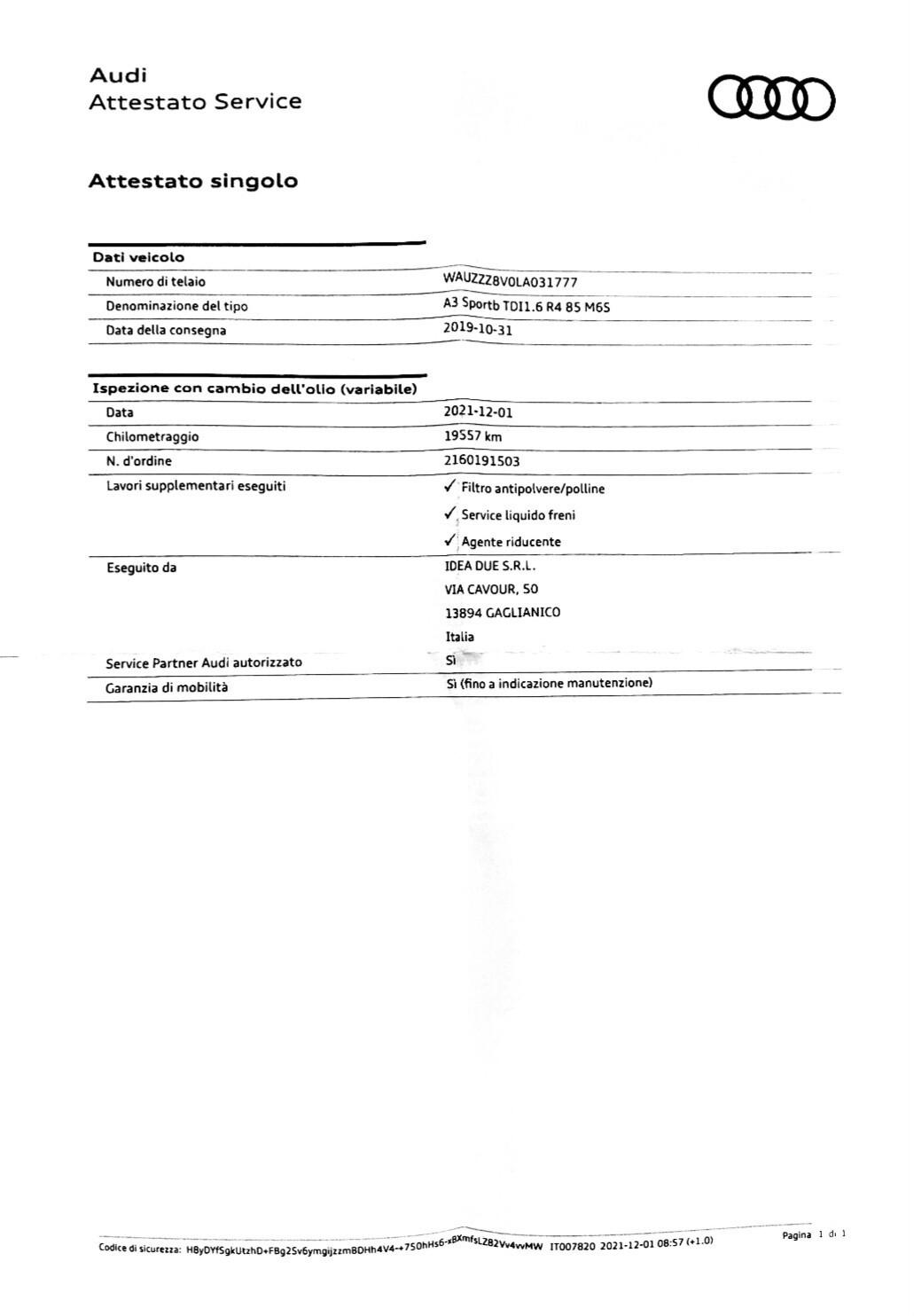 Audi A3 SPB TDI SLine uffic Audi Promo