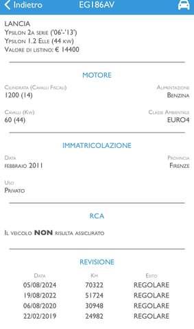 Lancia Ypsilon 1.2 8v 60cv --SOLO 71.700KM--