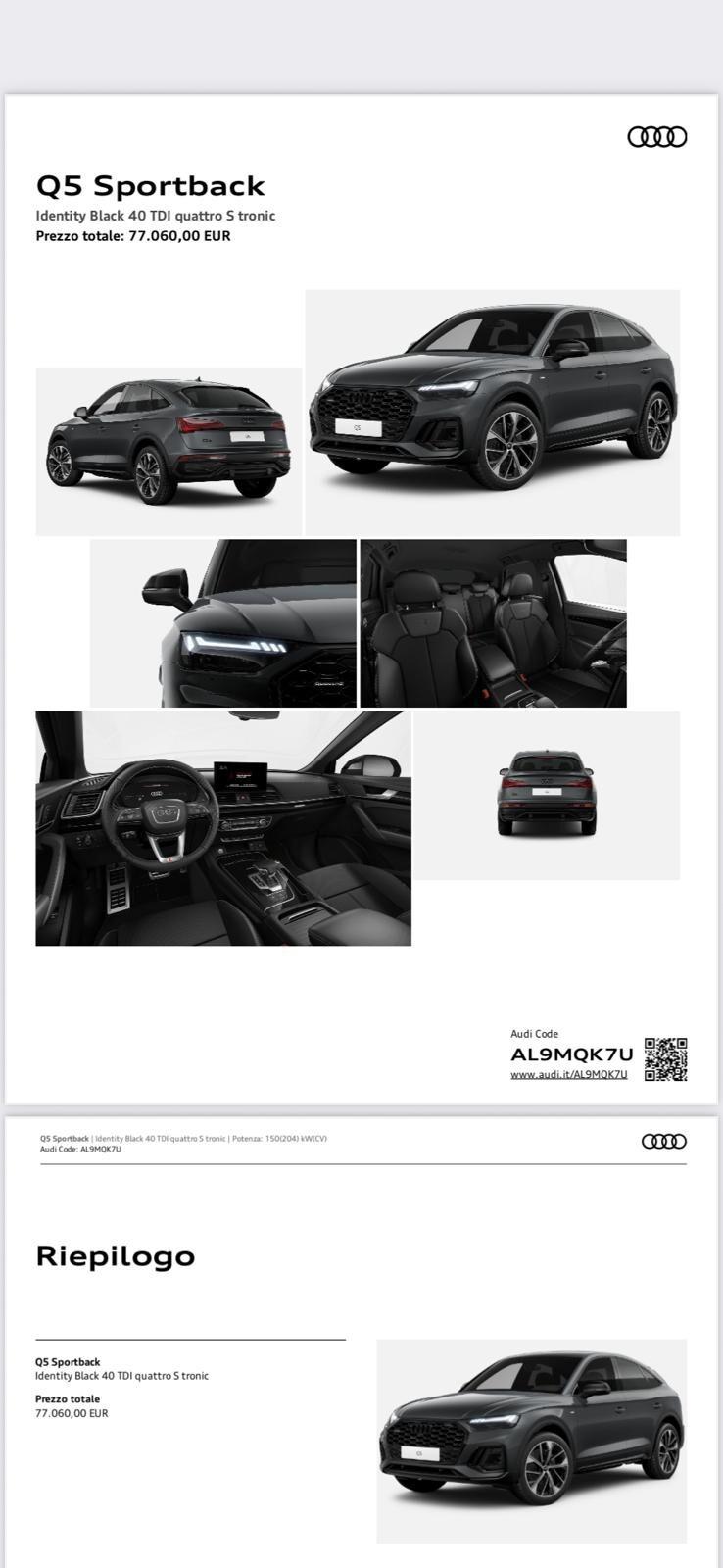 Audi Q5 SPB 40 TDI quattro S tronic Identity Black