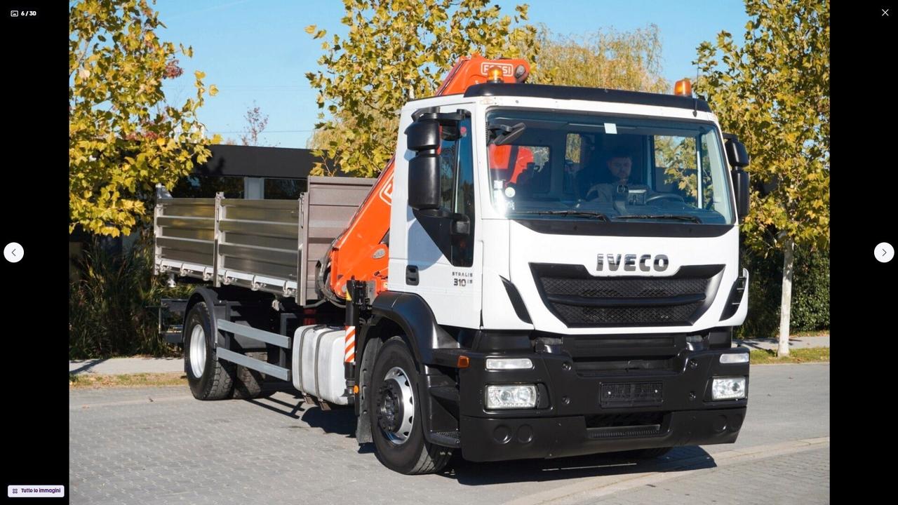 IVECO STRALIS 310 E6 RIBALTABILE TRILATERALE