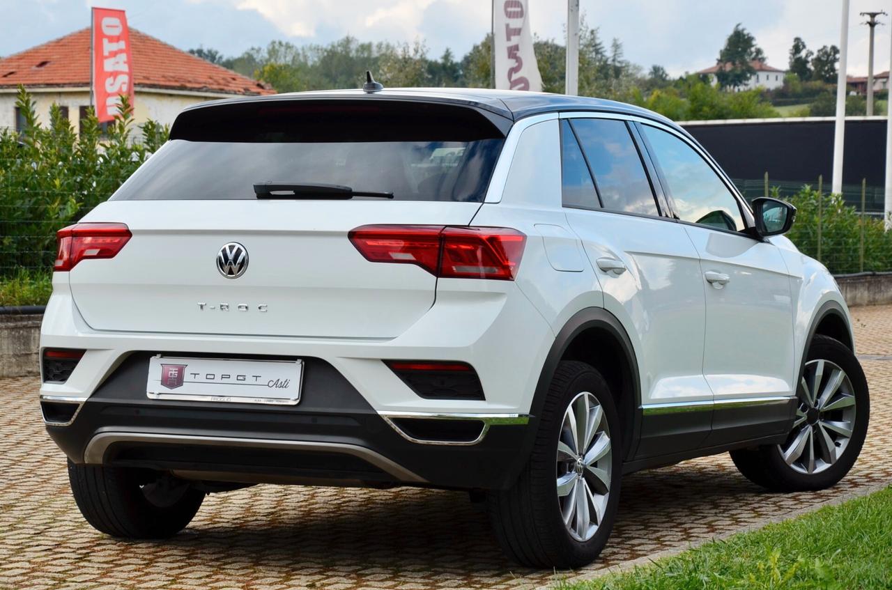 VOLKSWAGEN T-ROC 1.0 TSI ADVANCED 116cv, UNICOPROP, SERVICE VW, EURO 6D, BICOLOR, APPLE ANDROID, PERMUTE