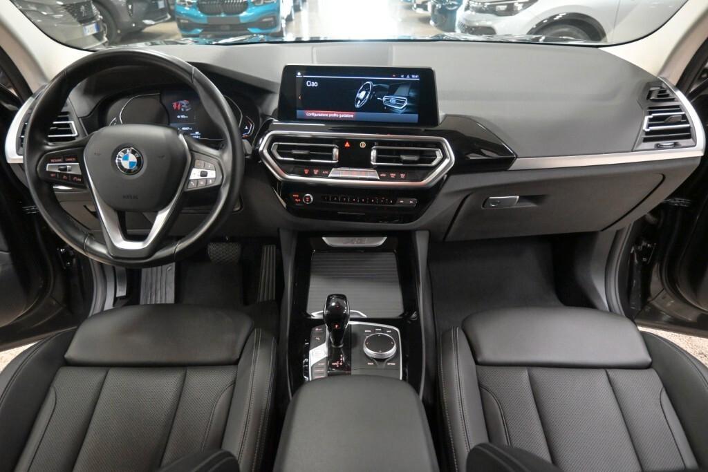 BMW X3 18D 150CV STEPTRONIC 48V S-DRIVE BUSINESS ADVANTAGE ( FARI LED - PELLE - CLIMA TRIZONA - NAVI - MIRROR - PARK ASSISTANT - TELECAMERA POST. - CERCHI 18 )