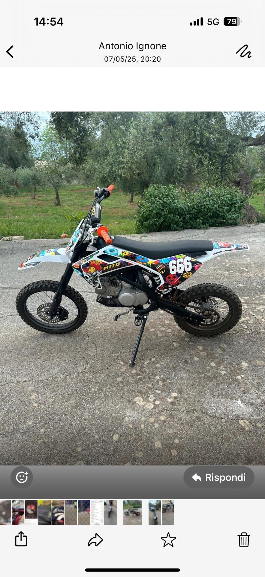 Pit Racing 125 PIT BIKE 4 TEMPI ANNO 2024 , 134 ORE DI UTILIZZO