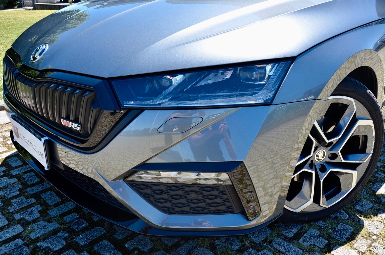 SKODA OCTAVIA WAGON 2.0 TDI EVO RS 200cv DSG, UNICOPROPRIETARIO, UFF ITALIANA, SERVICE SKODA, EURO 6D, TETTO, MATRIX, 19″, PERMUTE