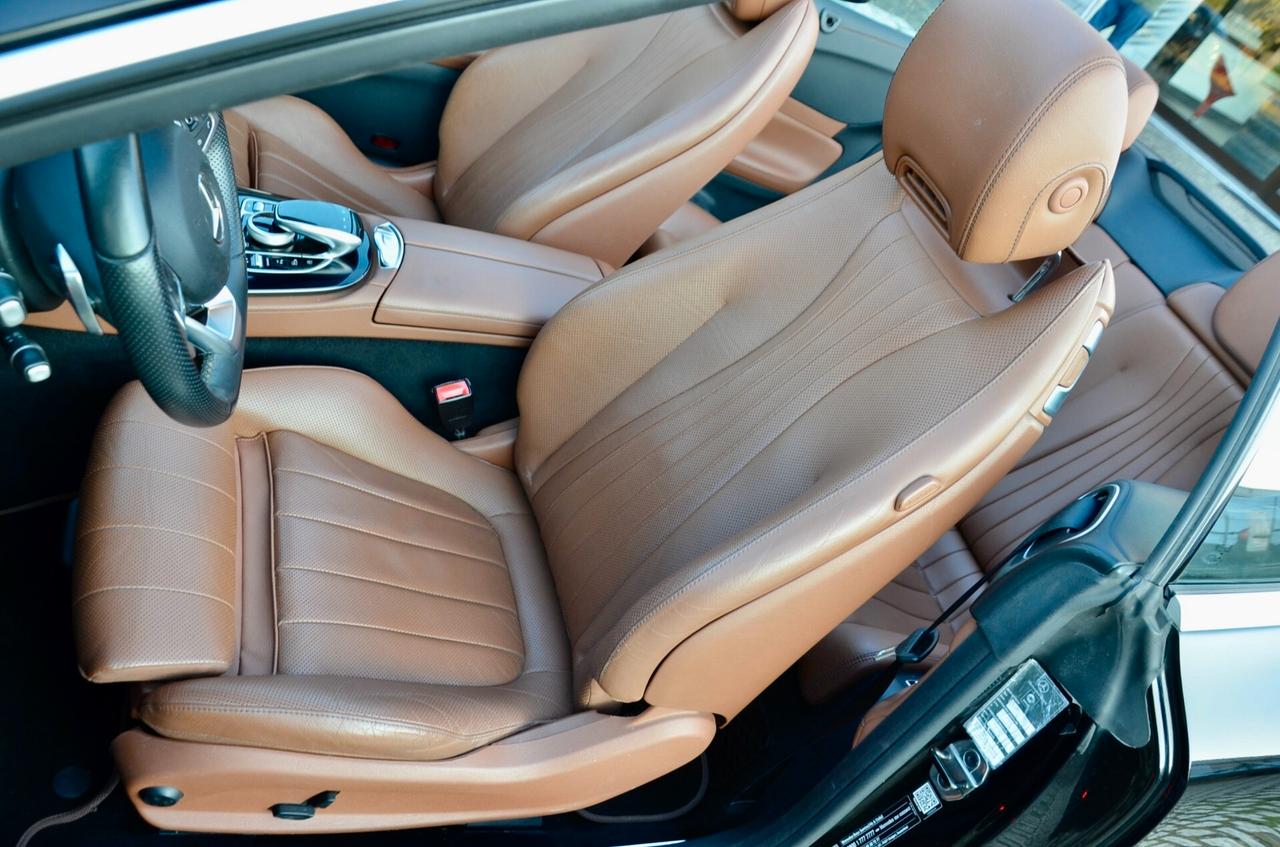 MERCEDES-BENZ E 350d CABRIO PREMIUM AMG LINE 4MATIC 258cv AUTO, EURO 6C, SERVICE DIMOSTRABILI, BURMESTER, MULTIBEAM, PELLE TOTALE, 19°, PERMUTE
