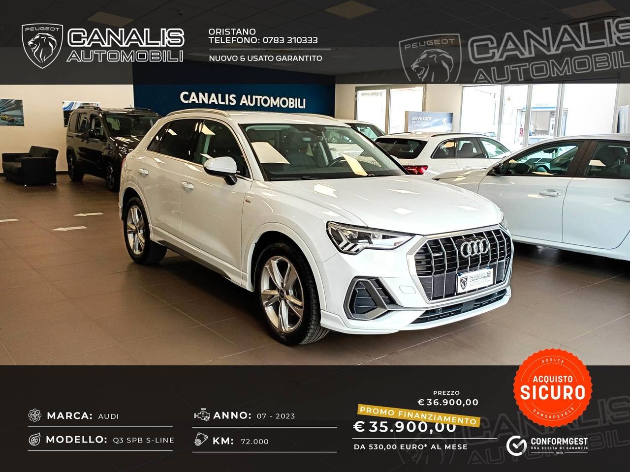 Audi Q3 SPB 35 TDI quattro S tronic S-line edition - 2023 - AZIENDALE
