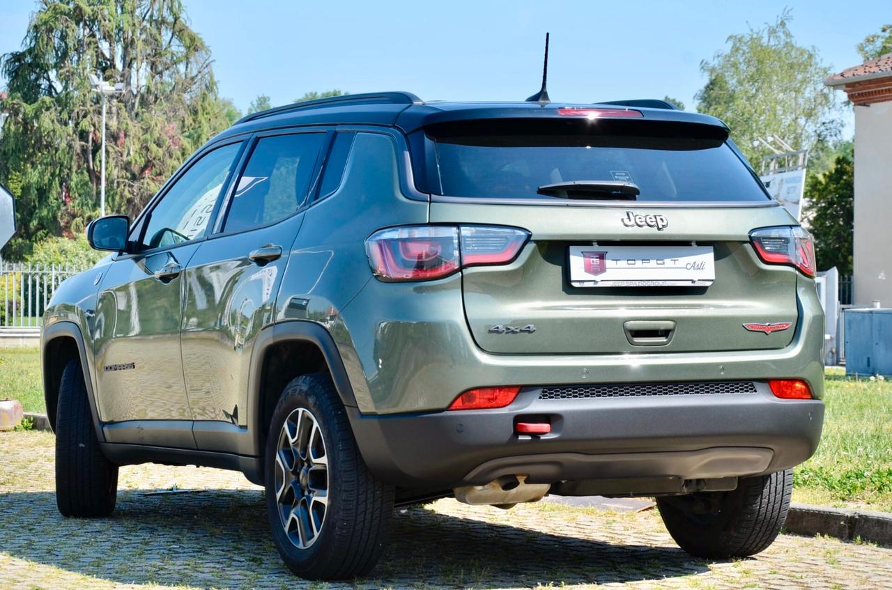 JEEP COMPASS 2.0 MJT TRAILHAWK 4wd 170cv AUTO, UNICOPROPRIETARIO, UFF ITALIANA, EURO 6D, BICOLOR, FARI LED, APPLE ANDROID, PERMUTE