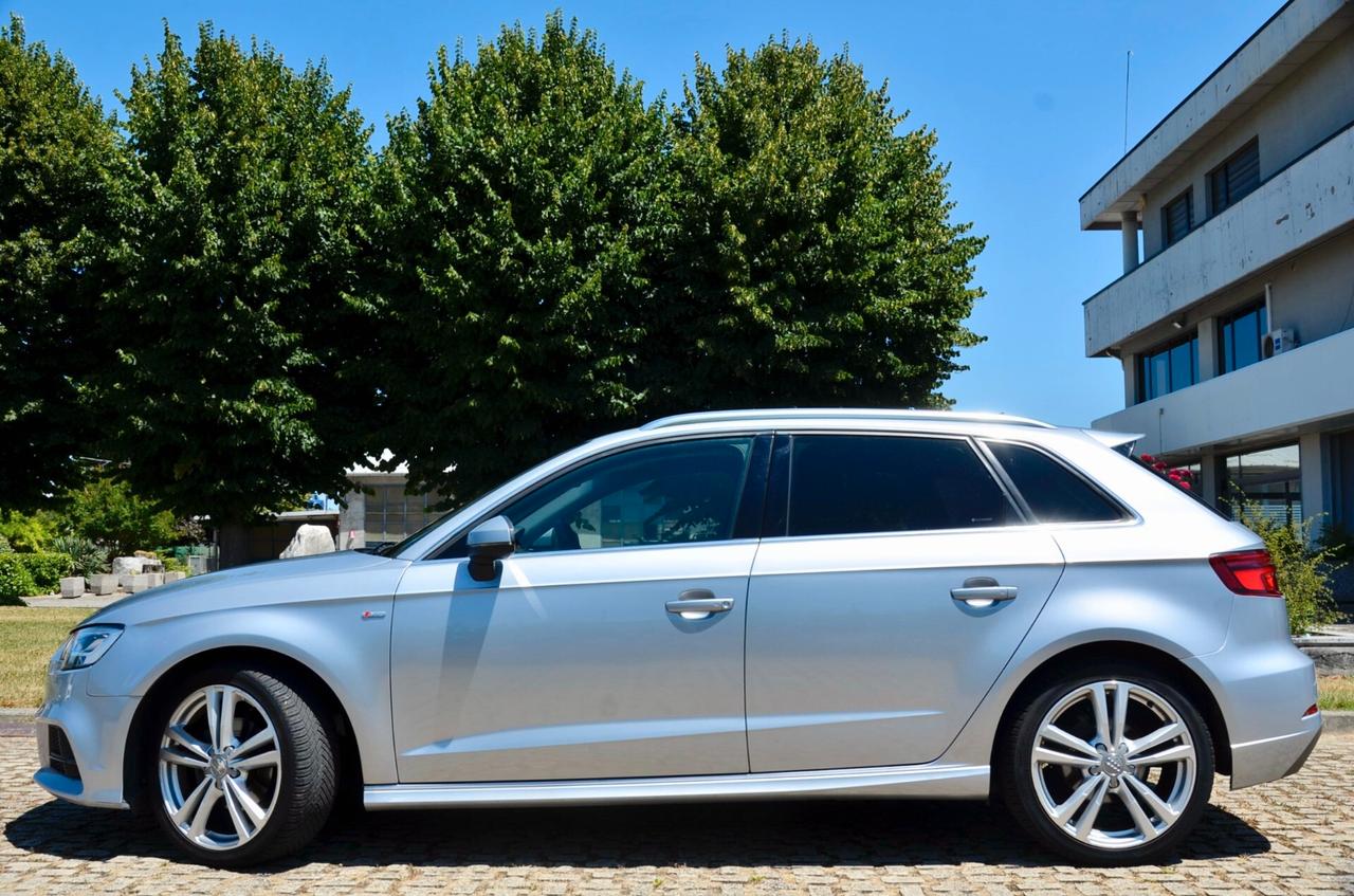 AUDI A3 SPORTBACK S-LINE 30 1.5 G-TRON 131cv S-TRONIC, UFF ITALIANA, EURO 6D, NAVI, FARI LED, PERMUTE