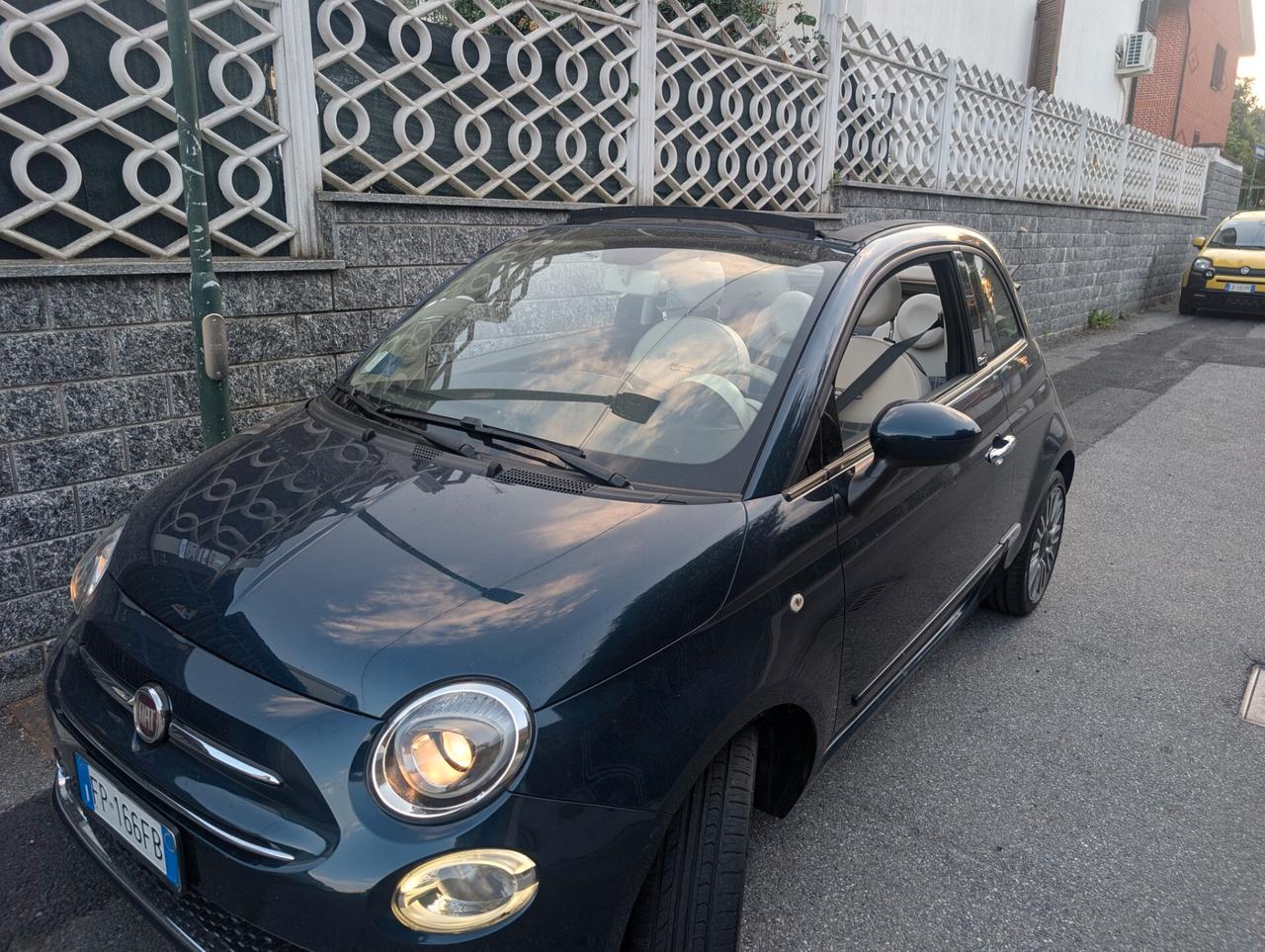 500 Cabrio, unico proprietario Lounge Blu mezzanotte