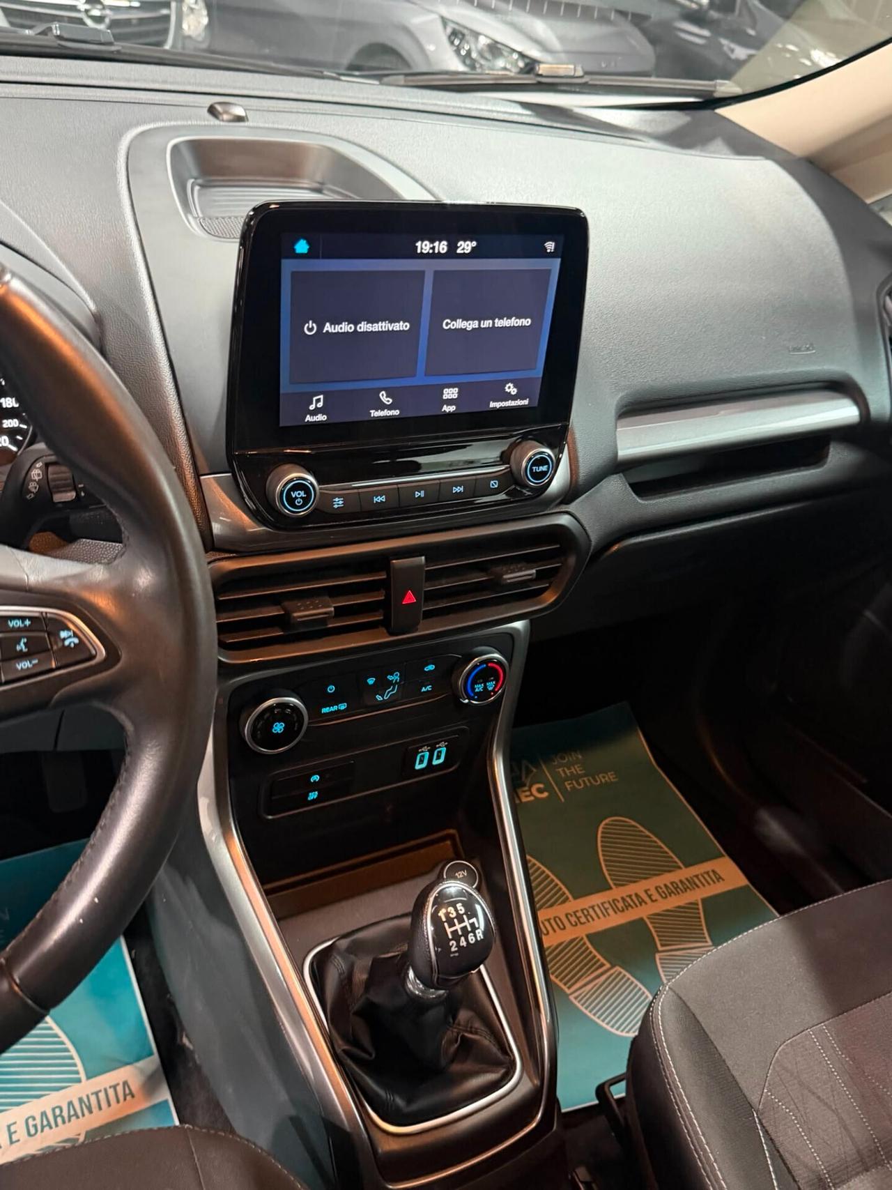 Ford EcoSport Benzina Manuale titanium Neopatentati