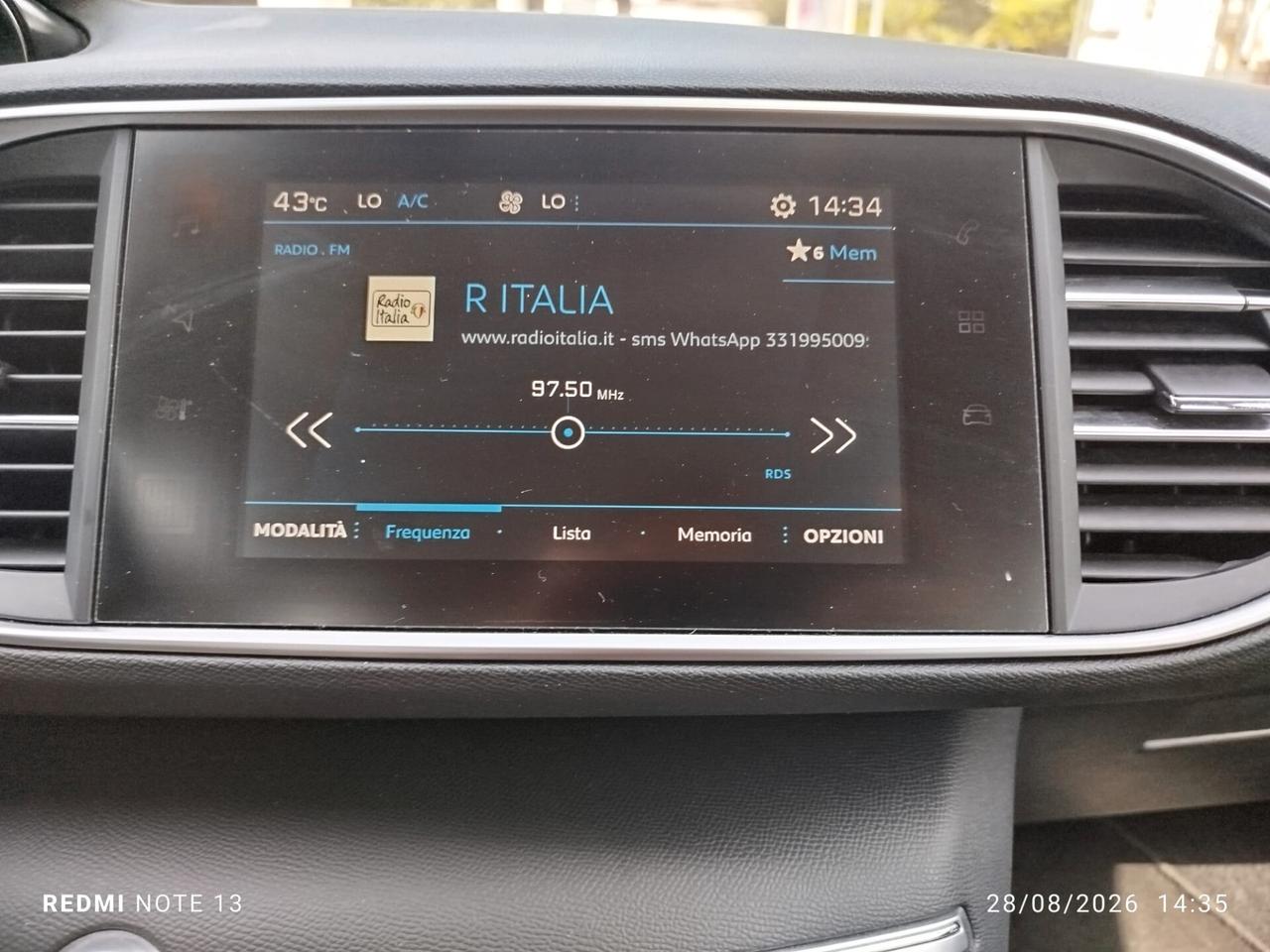 PEUGEOT 308 1.5hdi 130cv UNIPRO *PREZZO VERO* KM CERTI