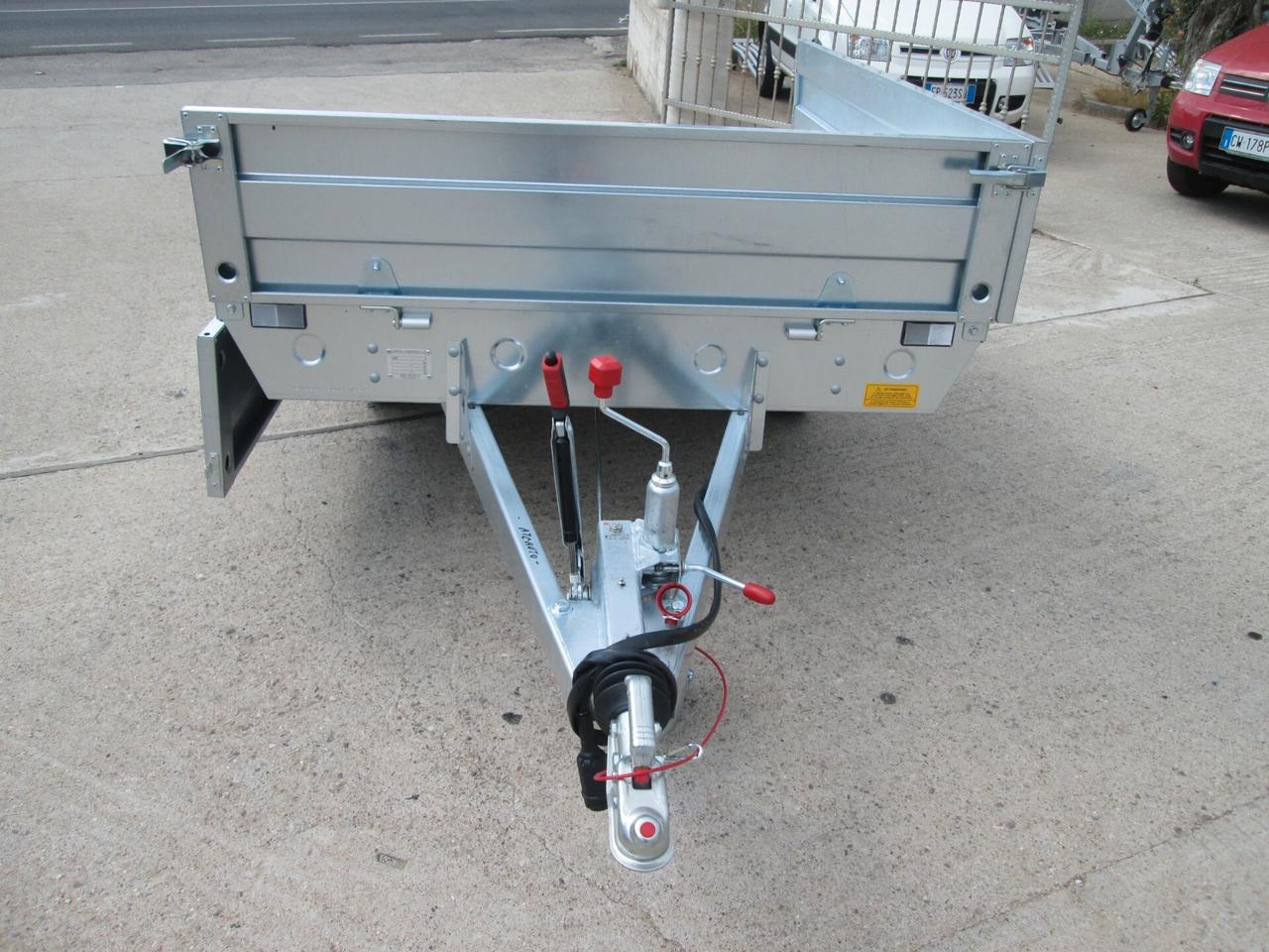 Rimorchio 750Kg Cresci A6L 2x1.5Mt 4 sponde apribile
