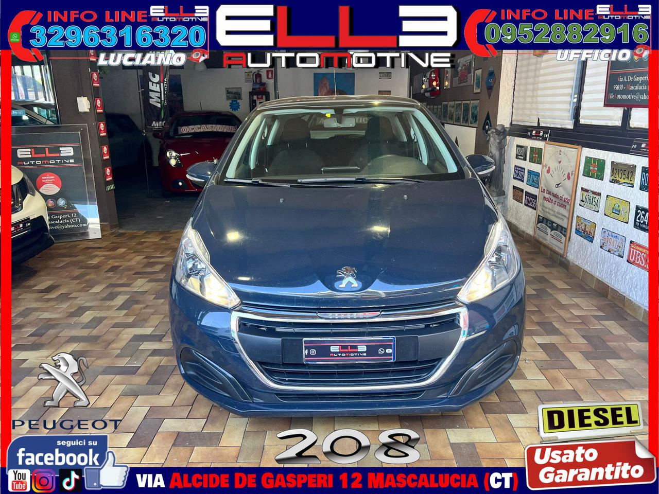 PEUGEOT 208 1.6 HDI 75 CV NEOPATENTATO