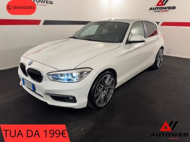 Bmw 118d 5p. Sport* EURO 6* CERCHI DA 19" PROMO OMAGGIO BLACK FRIDAY FINO AL 29 NOVEMBRE