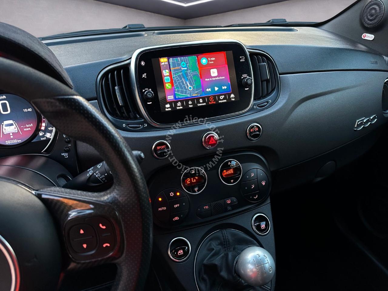 Abarth 695 1.4 Turbo T-Jet 180 CV 70° XENO NAVI SABELT UNIPRO