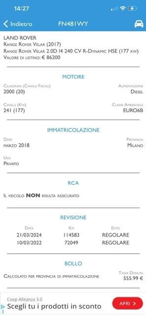 Range Velar 2.0D I4 240 CV R-Dynamic HSE