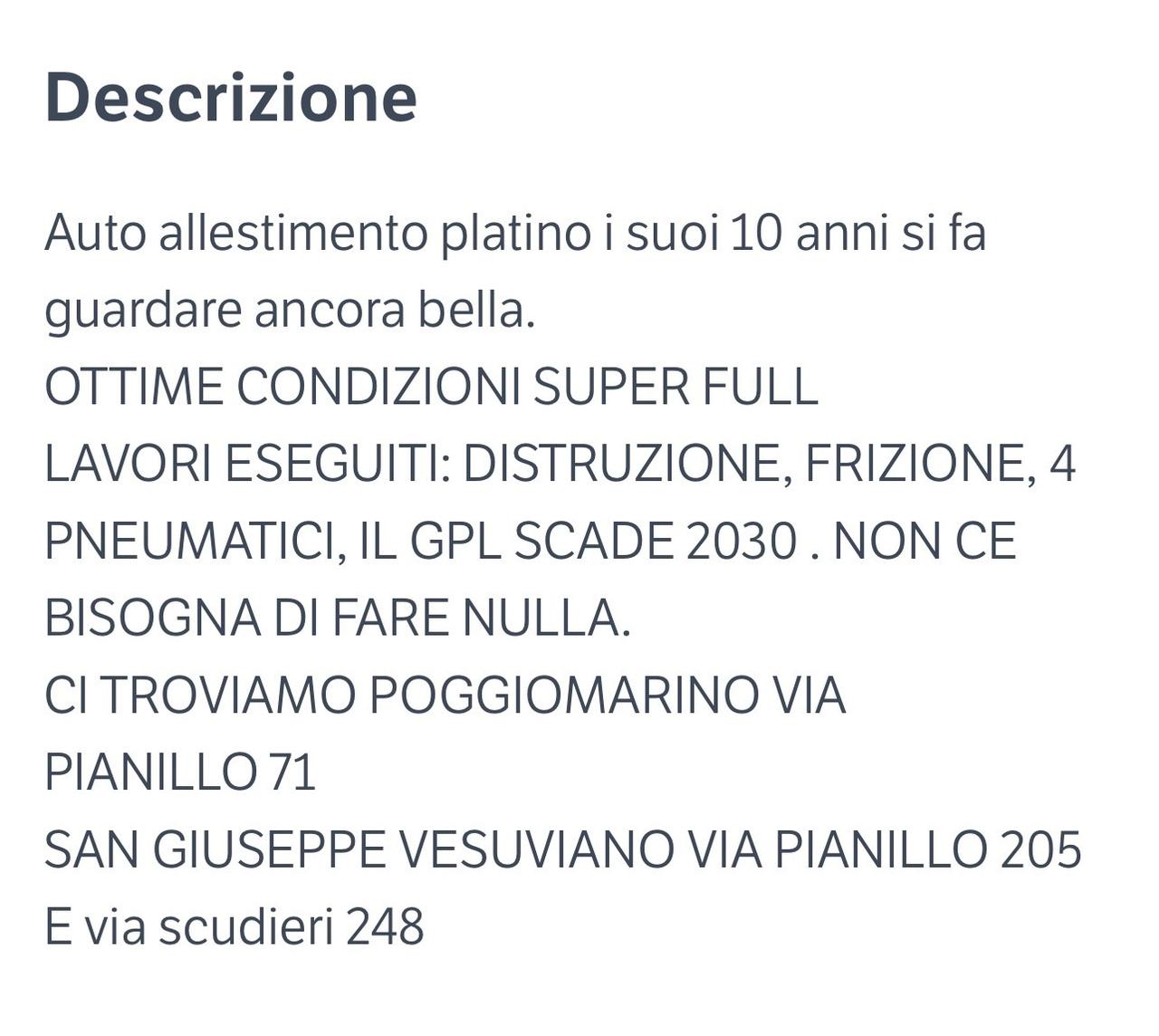 Lancia MUSA 1.4 Platino Ecochic GPL