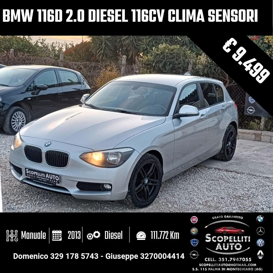 Bmw 116d 2.0 diesel 116cv