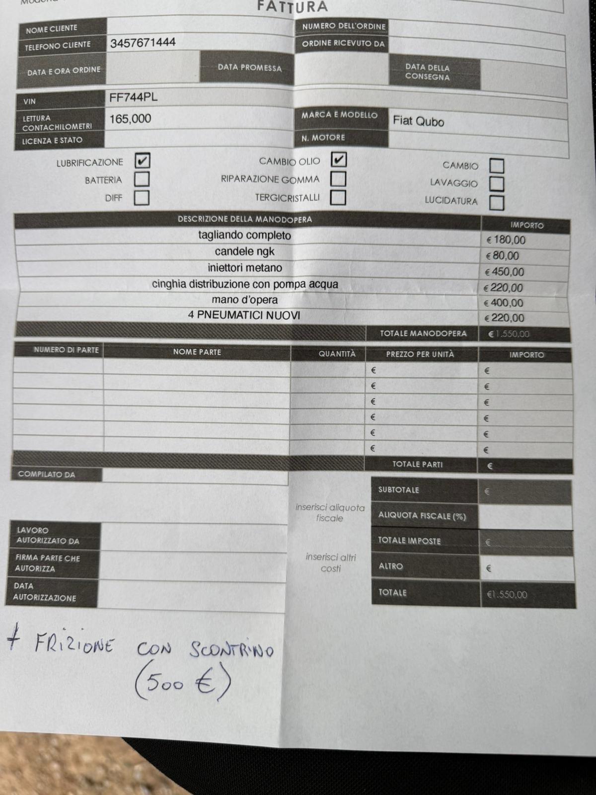 Fiat Qubo 1,4 natural power LEGGI DESCRIZIONE