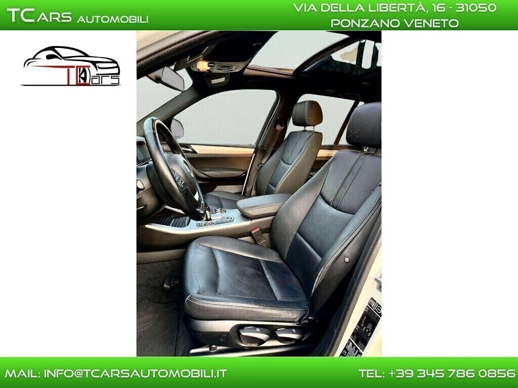 BMW X3 XDRIVE XLINE-KM CERTIFICATI-TETTO APRIBILE