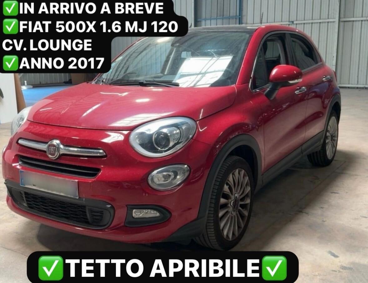 FIAT 500X 1.6 MJ 120 CV. LOUNGE TETTO+NAVI+CERCHI