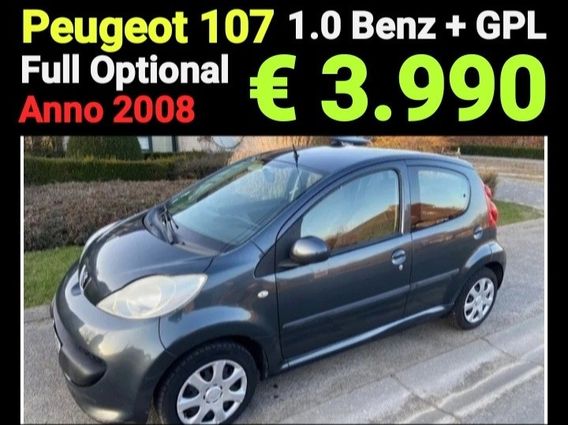 Peugeot 107 / GPL / FULL Optional