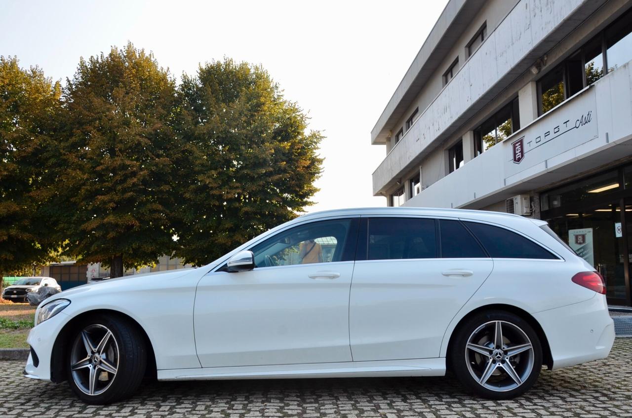 MERCEDES-BENZ C220d SW PREMIUM 170cv AUTO, UFF ITALIANA, EURO 6B, FULL LED, NAVI, PELLE, PERMUTE