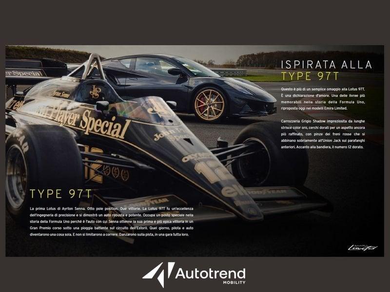 Lotus Emira LIMITED EDITION Type 97T 1 of 12 Ayrton Senna I4 Automatica Lotus Bari