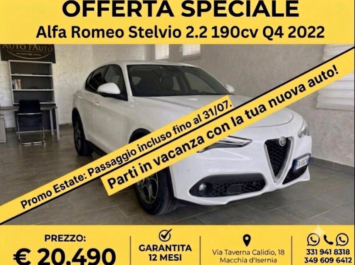 Alfa Romeo Stelvio 2.2 Turbodiesel 190 CV AT8 Q4 Super 2022