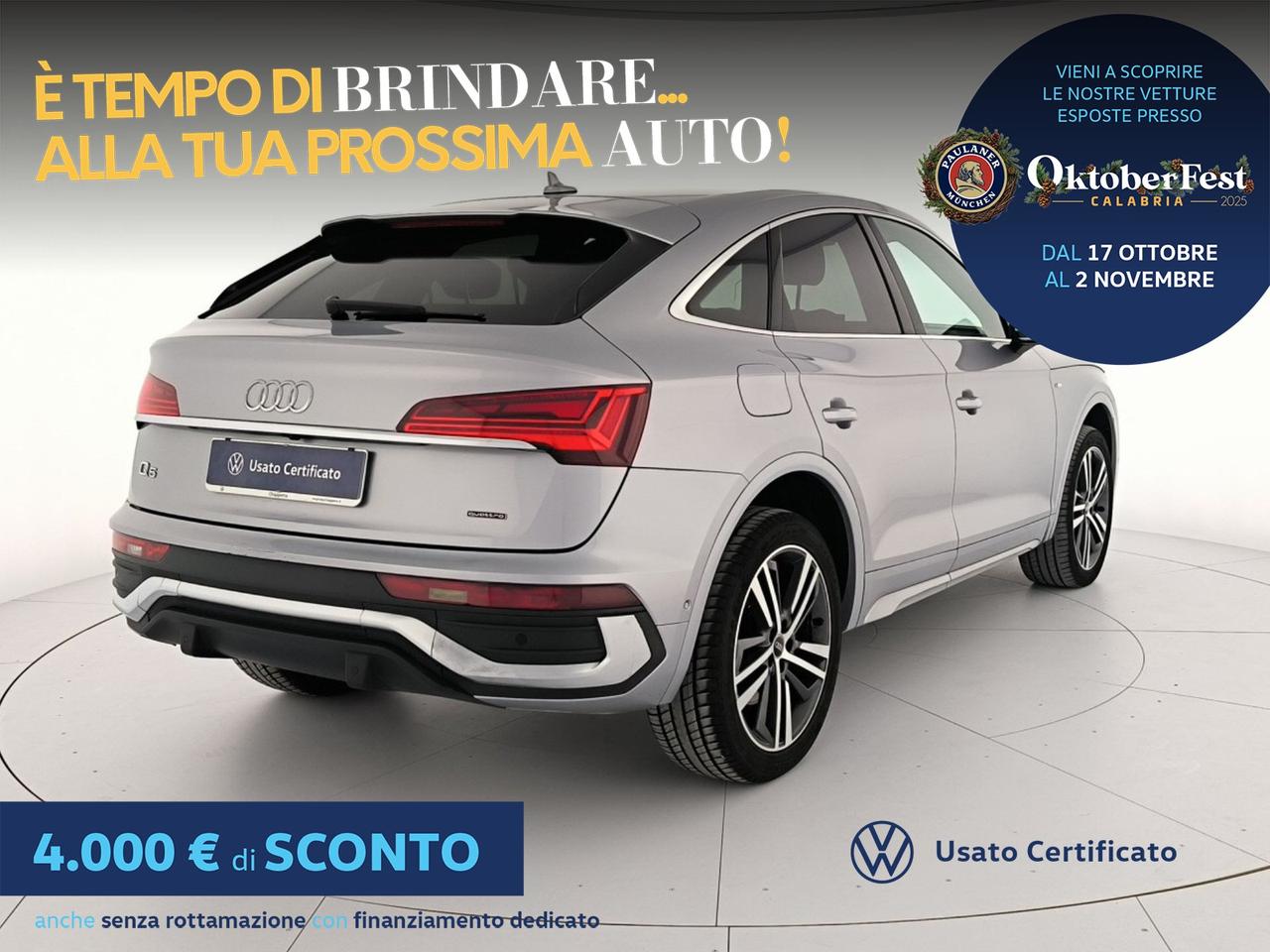 Audi Q5 sportback 40 2.0 tdi mhev 12v s line plus quattro s-tronic