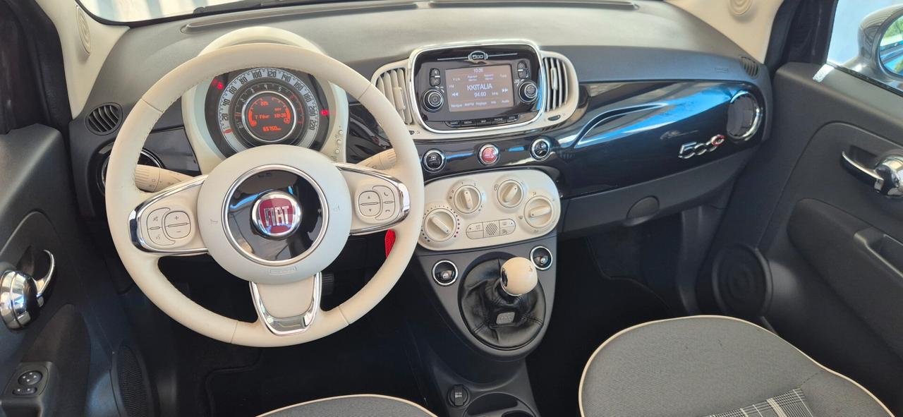 FIAT 500C BENZINA 1.2 69CV CABRIOLET 10/2017
