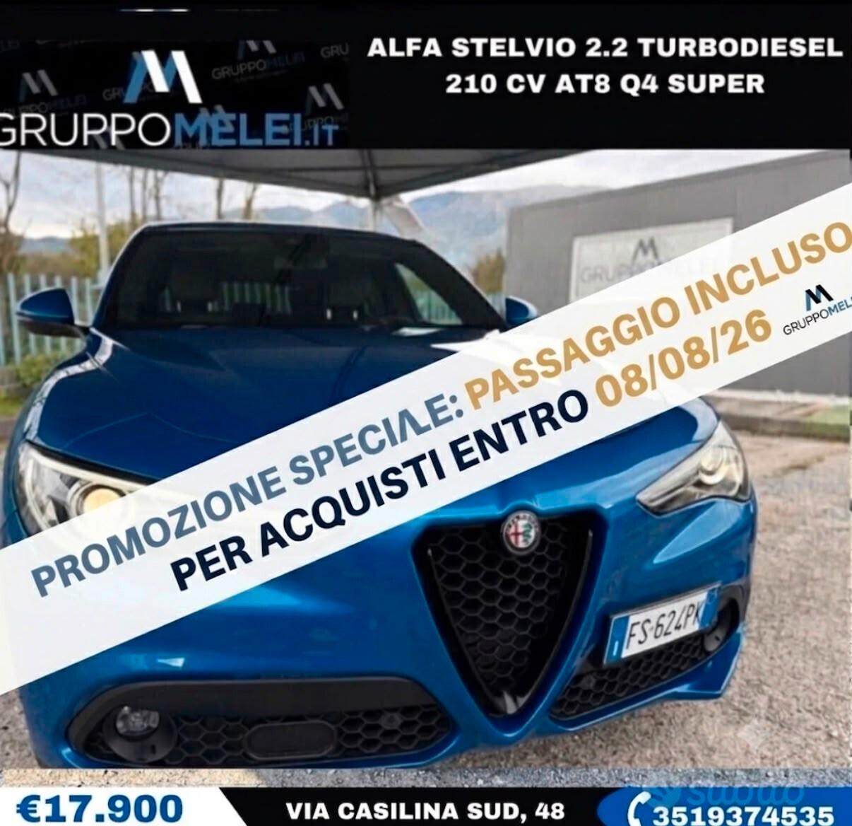 Alfa Stelvio 2.2 Turbodiesel 210 CV AT8 Q4 Super