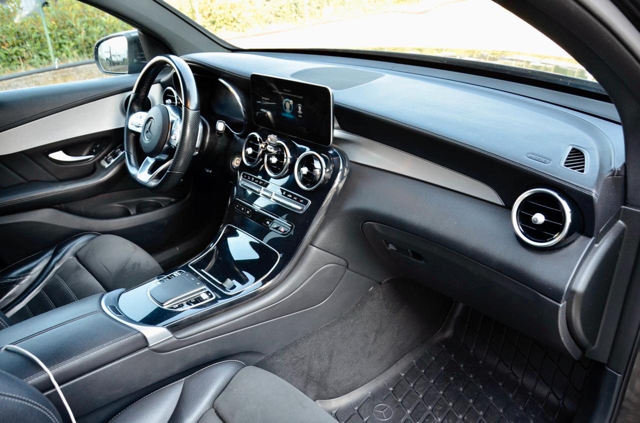 MERCEDES-BENZ GLC COUPE 300de PHEV PLUG IN (EQ POWER) PREMIUM AMG 4MATIC 194cv AUTO, UNICO UTILIZZATORE, UFF ITALIANA, EURO 6D, IVA ESPOSTA, SERVICE MERCEDES, PERMUTE