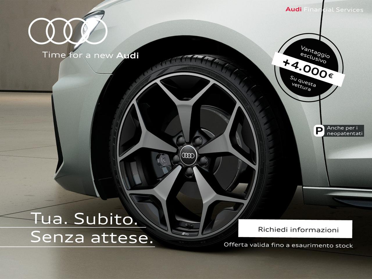 Audi A1 sportback 30 1.0 tfsi identity black 116cv s-tronic