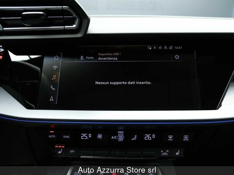 Audi A3 SPB 35 TFSI S line edition 150CV S-tronic *TETTO, 18", MATRIX, PROMO AZZURRA*