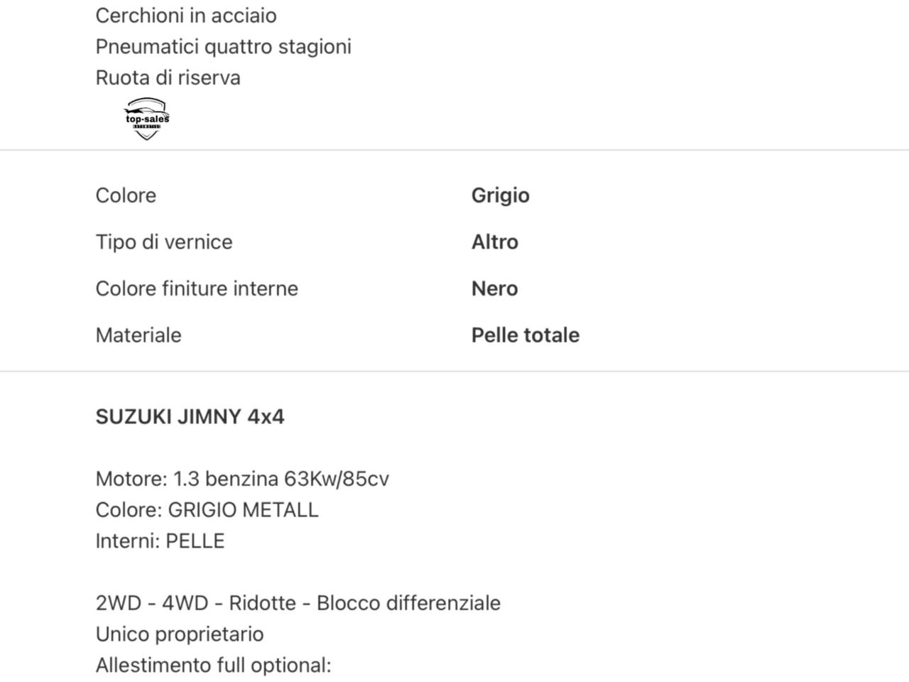 Suzuki Jimny 1.3 4WD A/T Evolution Plus 4x4 Perfetta