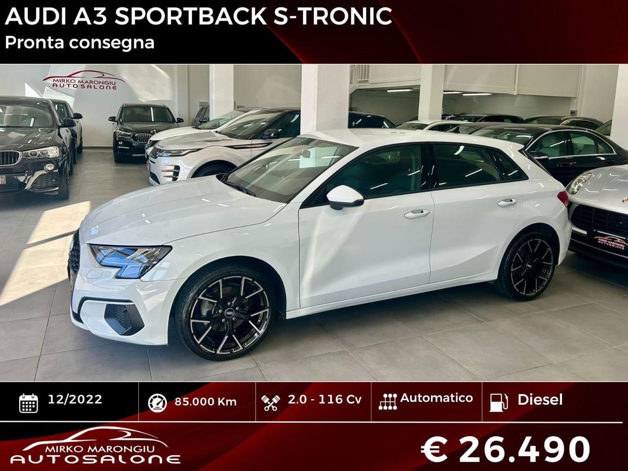 AUDI A3 SPB S-TRONIC Advanced FINANZIABILE
