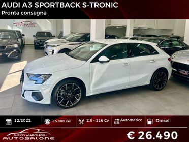 AUDI A3 SPB S-TRONIC Advanced FINANZIABILE