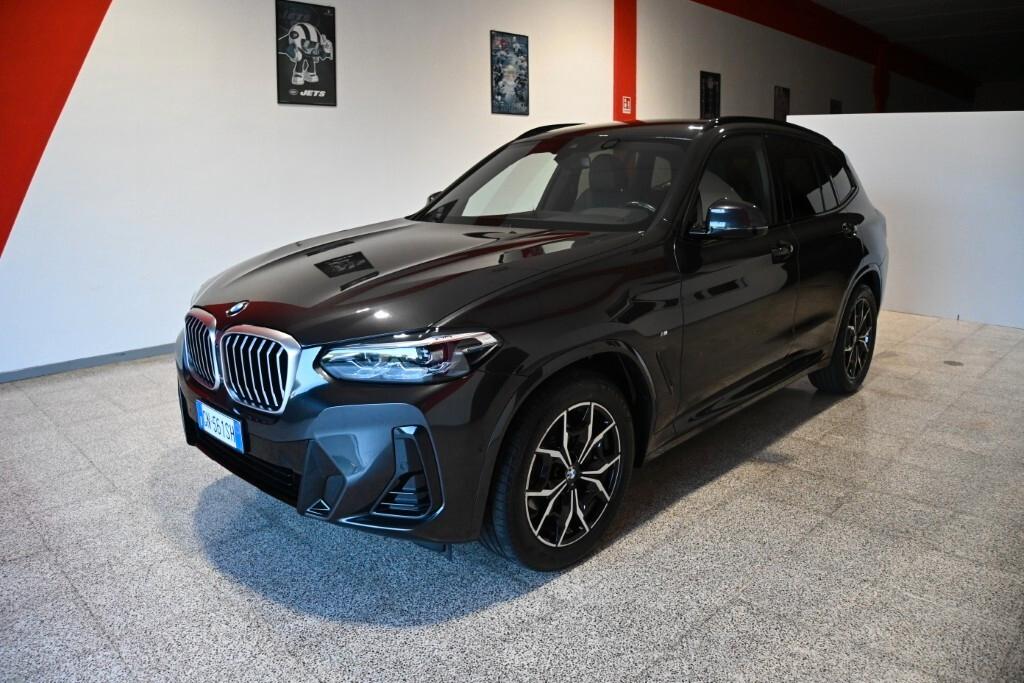 BMW X3 18D 150CV STEPTRONIC 48V S-DRIVE M-SPORT ( FARI LED ADATTIVI - BMW DIGITAL COCKPIT - CLIMA TRIZONA - NAVI - MIRROR - PARK ASSISTANT - TELECAMERA POST. - CERCHI 19 )